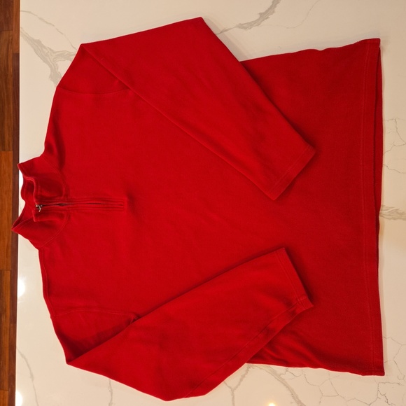 Eddie Bauer Mens Cotton 1/4 Zip Long Sleeve Pullover Knit  Sweater Red Size XL - Picture 1 of 11